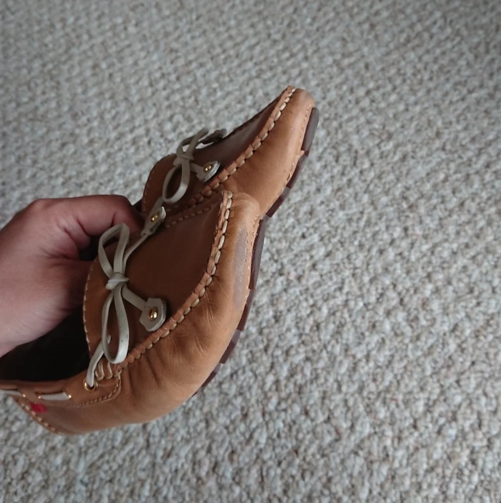 Marc Joseph Cypress Hill Tan Leather Loafers size 6